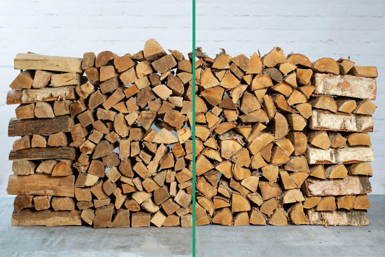 Blandet Brænde – 500 kg (Bøg, Eg, Birk, Fyr, Gran) 25 cm – billede 2