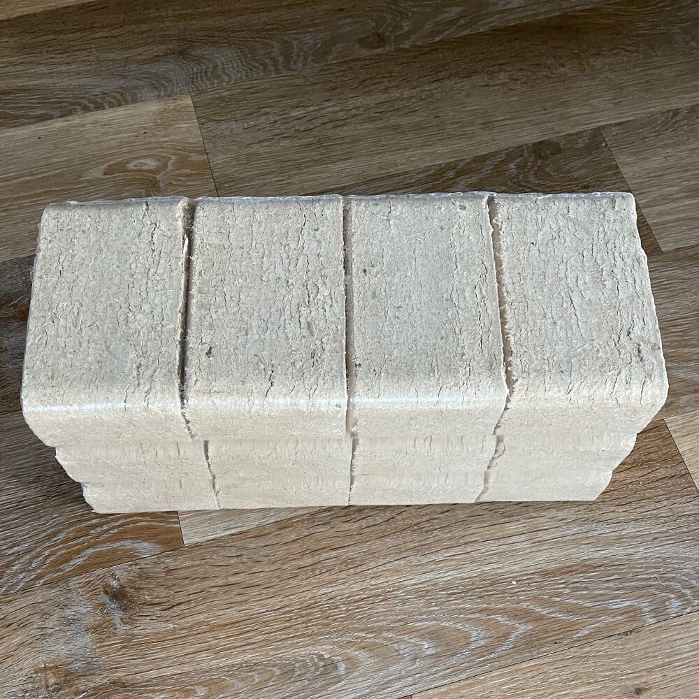 Træbriketter RUF Hård – Palle 960 kg (96 × 10 kg)