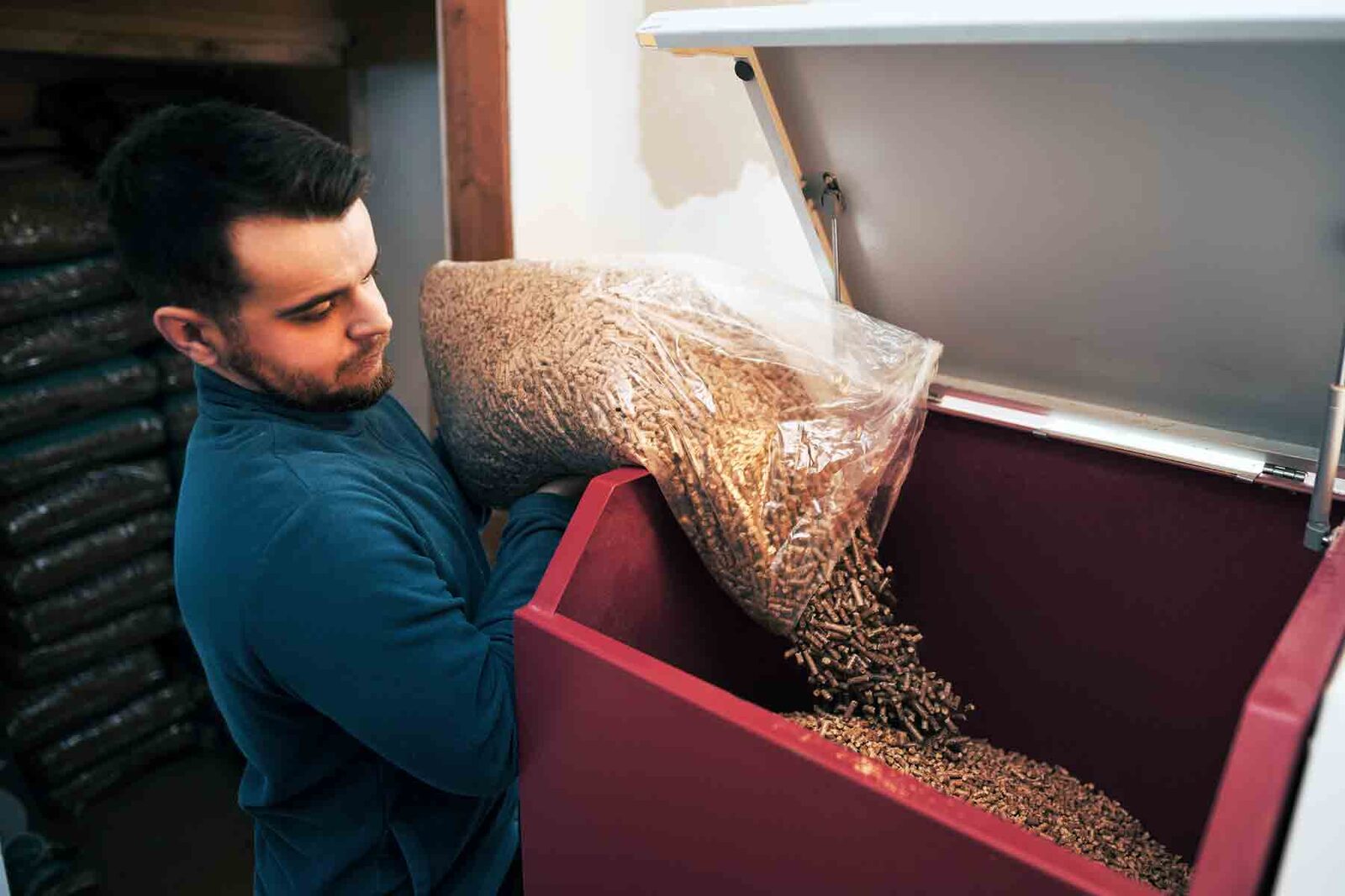 Premium Træpiller 6 mm – Palle 65 sække (975 kg) – billede 3